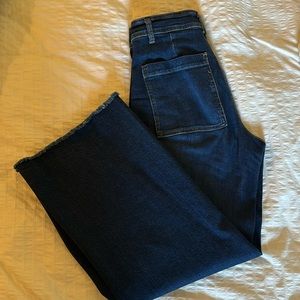 Zara high rise marine straight jeans Sz 28